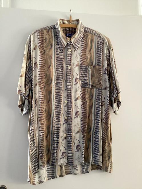 Overhemd korte mouw, maat 41/42, met zomerse print, Kleding | Heren, Overhemden, Zo goed als nieuw, Halswijdte 41/42 (L), Ophalen