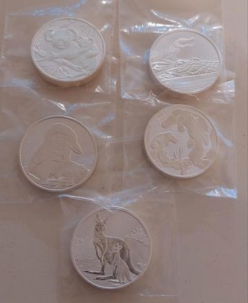 Zilveren 2 oz Next Generation Coins.  beschikbaar voor biedingen