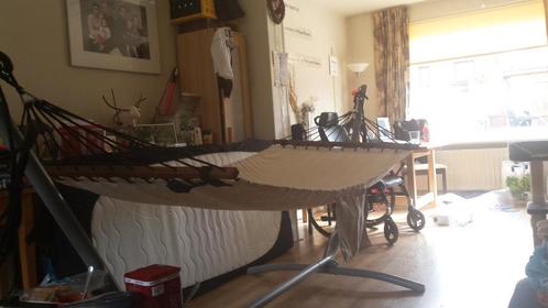 Luxe Hangmat met stellage, Tuin en Terras, Hangmatten, Zo goed als nieuw, Meerpersoons, Met standaard, Binnen, Buiten, Ophalen