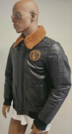 PME Legend limited edition A-28 Hudson leren jas (M) zgan, Maat 48/50 (M), Zwart, Ophalen of Verzenden, Zo goed als nieuw
