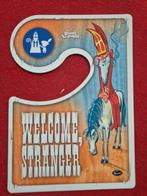 Sinterklaas kaart, Deurhanger, Welcome stranger, Verzamelen, Ansichtkaarten | Themakaarten, Verzenden, 1980 tot heden, Gelopen