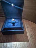 18K Gouden Ring met Lab Diamant - Z.G.A.N., Sieraden, Tassen en Uiterlijk, Ringen, Ophalen of Verzenden, Zo goed als nieuw, Met edelsteen