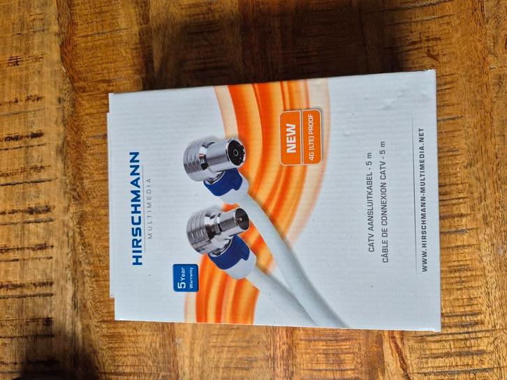 Hirschmann CATV 5M, Audio, Tv en Foto, Audiokabels en Televisiekabels, Nieuw, Coaxiale kabel, 5 tot 10 meter, Ophalen