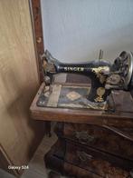 Antieke Singer Naaimachine met Houten Kast, Ophalen