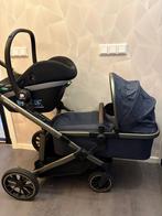 Duo kinderwagen met Maxi Cosi Isofix-base en reiswieg, Duowagen, Zo goed als nieuw, Combiwagen, Ophalen