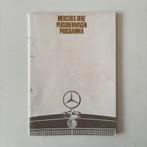 Mercedes Benz Personenwagen programma, Boeken, Auto's | Folders en Tijdschriften, Ophalen of Verzenden, Zo goed als nieuw, Mercedes