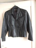 Sara Cuir zgan zwart stoere leren jasje 42, Zwart, Maat 42/44 (L), Zo goed als nieuw, Jasje