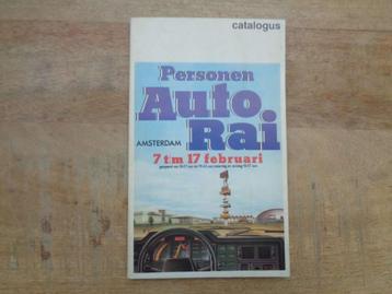 Personen Auto Rai Catalogus 1985 - Nederlands Origineel beschikbaar voor biedingen