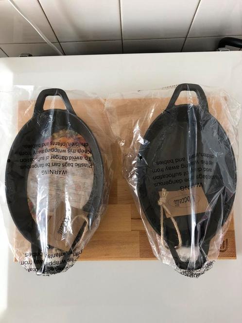 Gietijzeren pannetjes + snijplank - NOG 7 DAGEN ACTIEF !!!, Huis en Inrichting, Keuken | Potten en Pannen, Nieuw, Koekenpan of Braadpan