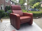 Mooie Elektrische stoel leder Camel kleur, Huis en Inrichting, Fauteuils, Ophalen