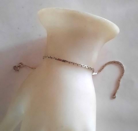 Fijne zilveren armband / enkelketting ankerschakel 925, Sieraden, Tassen en Uiterlijk, Armbanden, Nieuw, Zilver, Zilver, Ophalen