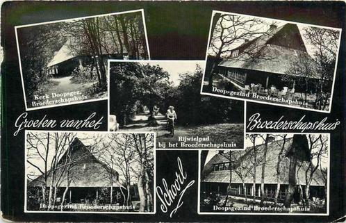 (300-445-003) Schoorl Groeten van het Broederschapshuis, Verzamelen, Ansichtkaarten | Nederland, Noord-Holland, Verzenden