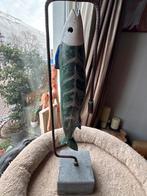 Decoratieve houten vis sculptuur, Ophalen of Verzenden