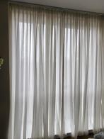 Witte vitrage, 2x 140-150 cm breed en 260 cm hoog, Huis en Inrichting, Stoffering | Gordijnen en Lamellen, Ophalen of Verzenden