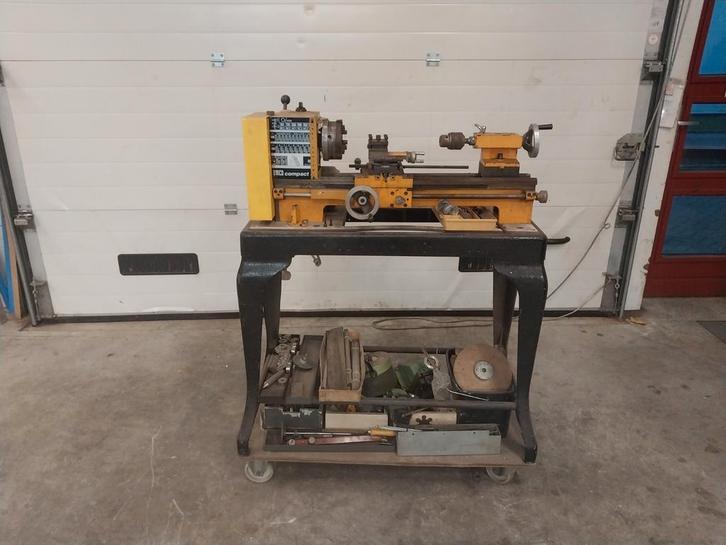 Emco Compact Metaaldraaibank, Doe-het-zelf en Verbouw, Draaibanken, Gebruikt, Metaaldraaibank, Minder dan 500 mm, Computergestuurd (Cnc)
