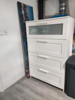 Ikea BRIMNES opbergmeubel, Huis en Inrichting, Kasten | Ladekasten, Gebruikt, Glas, Minder dan 100 cm, 25 tot 50 cm