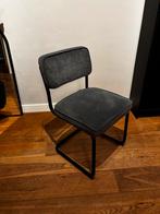 Eetkamerstoelen corduroy grijs 4 stuks, Ophalen, Zo goed als nieuw, Vier, Stof