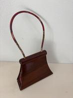 Houten Design Tas - Uniek & Stijlvol!, Ophalen, Gebruikt, Bruin, Handtas