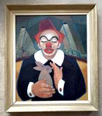 NIEUWE ZAKELIJKHEID==Joub Wiertz 1893-1966=clown met konijn, Antiek en Kunst, Ophalen of Verzenden