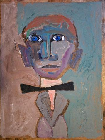 P.C. Kuiper portret schilderij – De Ploeg stijl – 60 x 80 cm beschikbaar voor biedingen