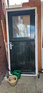 Boerderijdeur hardhout., Gebruikt, Raamkozijn, Hout, Ophalen