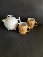 Witte theepot van porselein, N.v.t., Nieuw, Ophalen of Verzenden, Overige stijlen