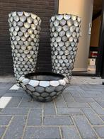 Bloempot en schaal, Huis en Inrichting, Woonaccessoires | Vazen, Ophalen, Overige materialen, Overige kleuren, Zo goed als nieuw