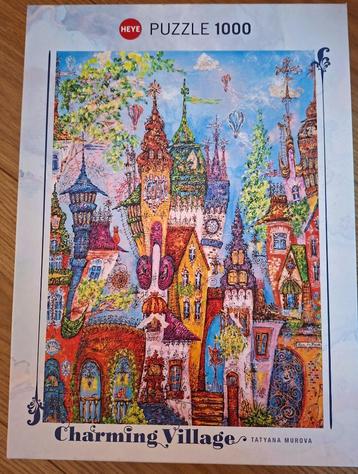Nieuwe Heye puzzel 1000 stukjes Charming Village beschikbaar voor biedingen