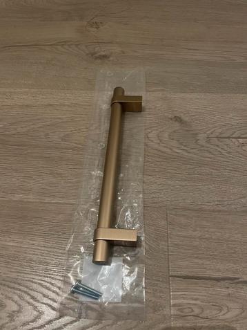 Keukenbeslag - hendel geborsteld messing 244mm beschikbaar voor biedingen