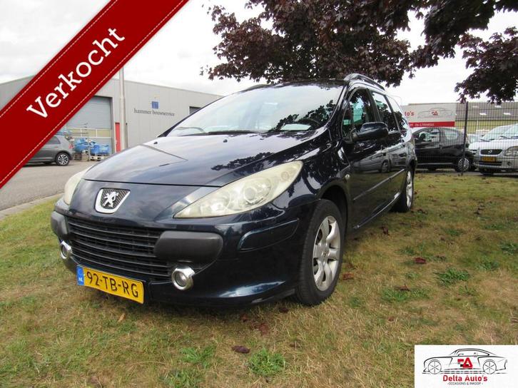 VERKOCHT Peugeot 307 SW 2.0-16V Pack .AIRCO., Auto's, Peugeot, Bedrijf, Te koop, ABS, Airbags, Airconditioning, Alarm, Boordcomputer
