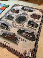 Grand foulard woonkleed met Amerikaanse afbeeldingen 170/122, Huis en Inrichting, Woonaccessoires | Plaids en Woondekens, Gebruikt