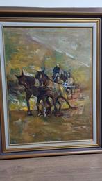 Jaap Hiddink Schilderij - Veluwe Kunst, grootte doek 60 x 80, Antiek en Kunst, Ophalen of Verzenden