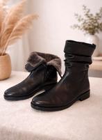 Bont laarzen Gabor leather 39, Ophalen of Verzenden, Zo goed als nieuw, Zwart, Hoge laarzen