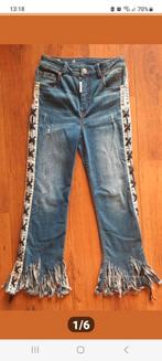 Highly Preppy, aparte, stoere jeans in perfecte staat small, Highly Preppy, Blauw, Ophalen of Verzenden, Zo goed als nieuw