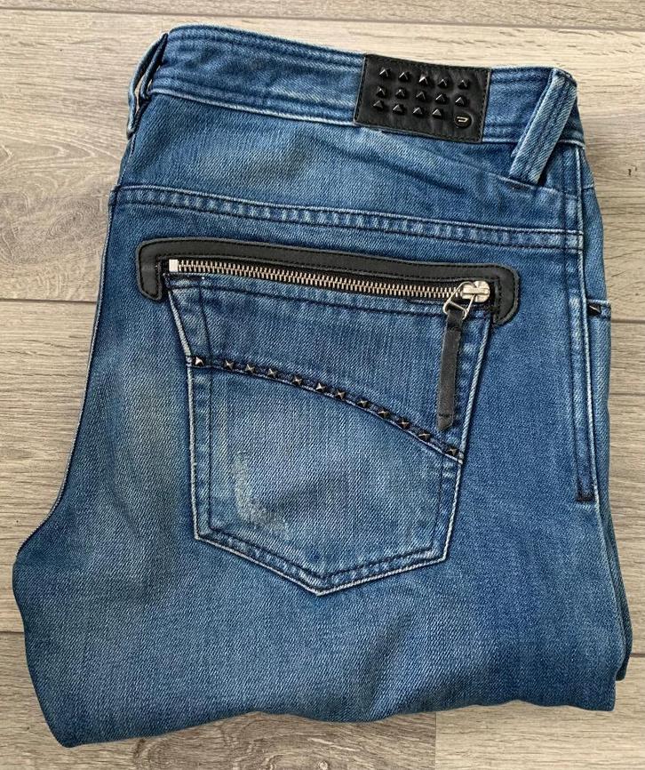 Stoere en exclusieve DIESEL Slammer jeans W34 L32, Kleding | Heren, Spijkerbroeken en Jeans, Zo goed als nieuw, W33 - W34 (confectie 48/50)