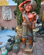 MASSIEF HOUTEN INDIANEN BEELDEN VOOR COUNTRY BAR  STEAKHOUSE, Antiek en Kunst, Ophalen