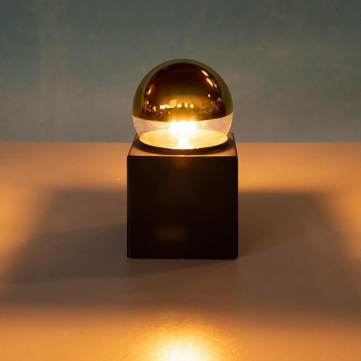 Space age kubuslamp Philips jaren 70 - Bij de Tijd, Huis en Inrichting, Lampen | Tafellampen, Gebruikt, Ophalen of Verzenden