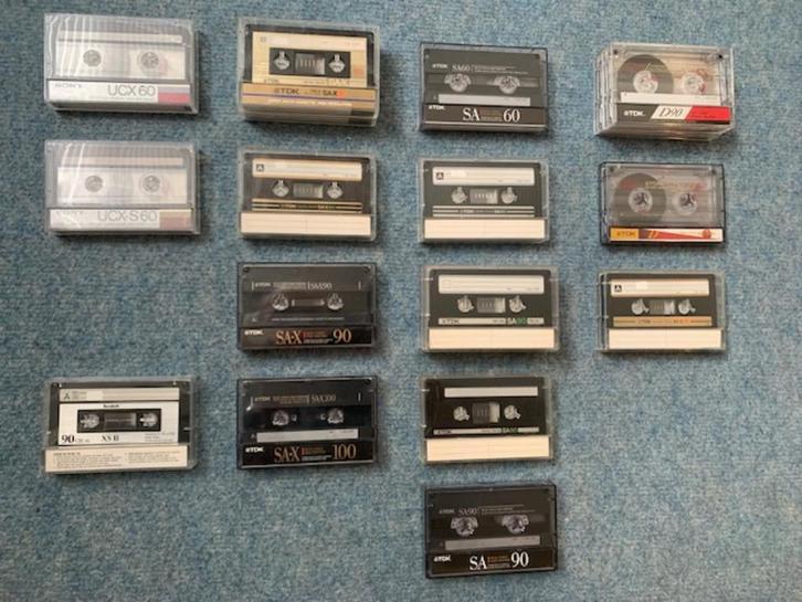 Cassettebandjes, Sony, TDK, Scotch, Cd's en Dvd's, Cassettebandjes, Gebruikt, Origineel, Overige genres, 2 t/m 25 bandjes, Ophalen of Verzenden