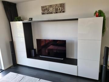 Wandmeubel June tv meubel dressoir wandkast kast hoogglans
