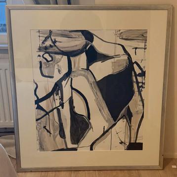 Abstracte kunst in mooie lijst beschikbaar voor biedingen
