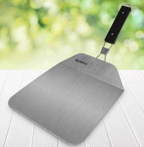 RVS pizzaschep taartschep - inklapbaar handvat -24x25 cm, Huis en Inrichting, Keuken | Keukenbenodigdheden, Zo goed als nieuw