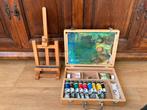 Van Gogh olieverf koffer met Tafelezel, Hobby en Vrije tijd, Ophalen of Verzenden, Gebruikt, Olieverf