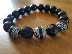 Beauty: armband voor mama: glasfacet,glaskralen,barokkralen, Zwart, Nieuw, Ophalen of Verzenden, Elastiek