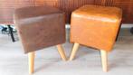 Vintage krukjes, Cognac & Donkerbruin - 42cm hoog, Minder dan 50 cm, Gebruikt, Minder dan 50 cm, Ophalen of Verzenden