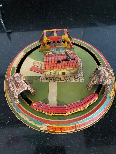 Honeymoon express blikken windup trein MARX jaren '30, Antiek en Kunst, Ophalen of Verzenden