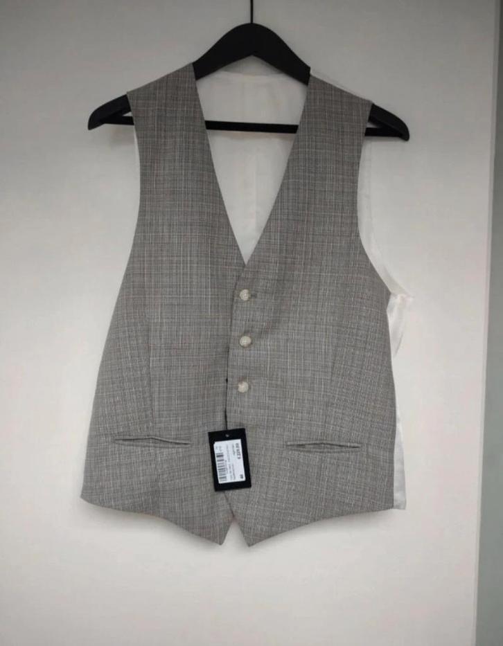 Stijlvol gilet voor bruiloft of andere gelegenheden, Kleding | Heren, Truien en Vesten, Nieuw, Maat 46 (S) of kleiner, Grijs, Ophalen of Verzenden