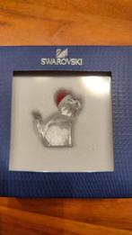 Swarovski Kat met Kerstmuts, Verzamelen, Swarovski, Ophalen of Verzenden, Zo goed als nieuw, Figuurtje