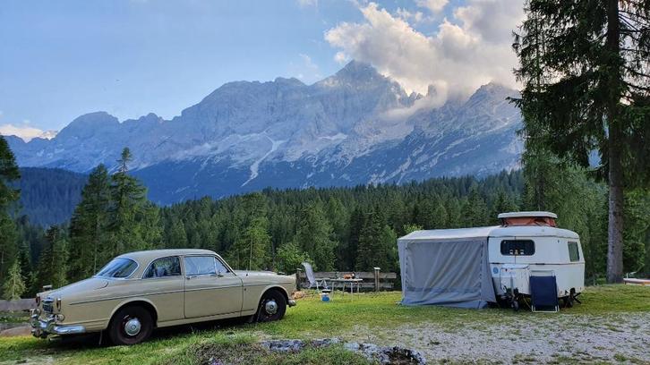 Eriba Puck 1978 (los of setje met Volvo Amazon 1967), Caravans en Kamperen, Caravans, Particulier, tot en met 2, tot 500 kg, Standaardzit