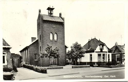 Roodeschool, Hooilandseweg Ger. Kerk - 1972 gelopen, Verzamelen, Ansichtkaarten | Nederland, Gelopen, Utrecht, 1960 tot 1980, Ophalen of Verzenden