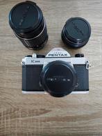 Pentax K1000 + 50/f2 + 28mm 2.8 + 135mm 3.5 lens, Audio, Tv en Foto, Fotocamera's Analoog, Ophalen of Verzenden, Gebruikt, Spiegelreflex